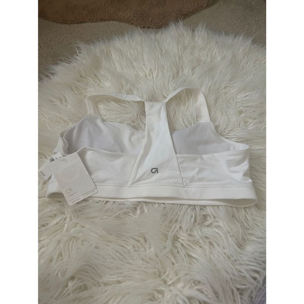 GAP White Racerback Sports Bra with Light Support size XL